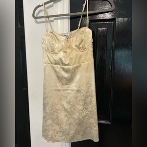 Princess Polly Champagne Mini Dress